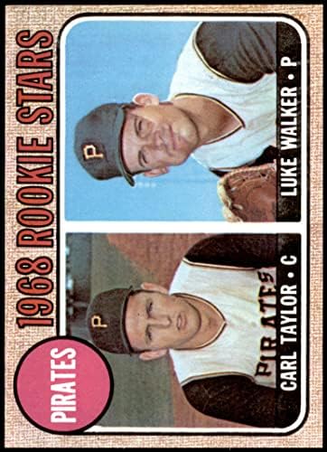 1968 Topps 559 Начинаещи пирати Карл Тейлър /Люк Уокър Питсбърг Пайрэтс (Бейзболна картичка) NM /MT + Пирати