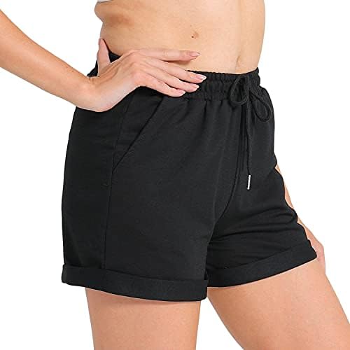 Шорти Go Mai Workout Lounge за Жени, Спортни къси Панталони за джогинг, подвернутые Спортни шорти (опаковка от 2)