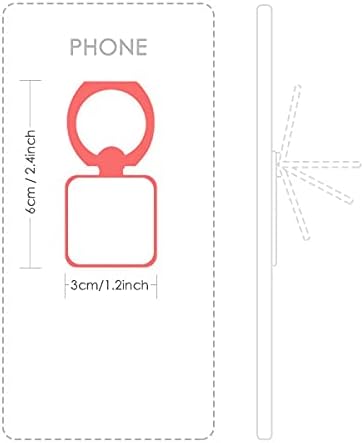 Илюстрация На Синята Лента Кратък Модел Квадратно Пръстен За Мобилен Телефон Поставка Притежателя Скоба Универсална Подкрепа За Подарък