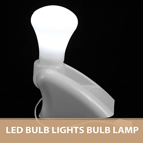 SOLUSTRE Преносима Метална Led Лампа Night Light Малка Свободностоящ Лампа На Батерии на Самозалепващи Стенни Лампа За Четене с Тянущей Верига