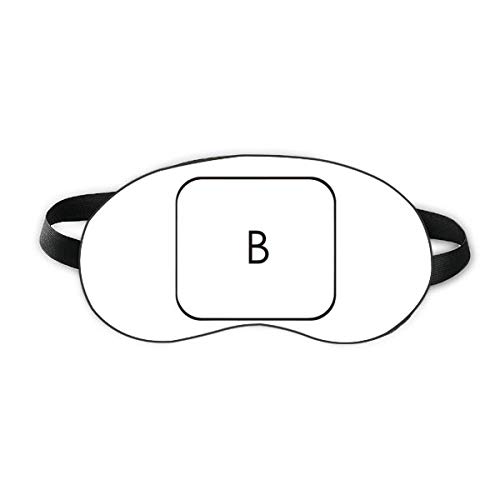 Символ на клавиатурата B Sleep Eye Shield Мека Нощна Превръзка На очите, Сянка на Кутията