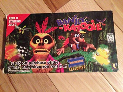 1998 Nintendo Of America, Inc. Nintendo/ Rareware Banjo-Kazooie Toys R Us Ново приключение Започва на 30 юни 1998 г. на видео лента (Специална промоционална видеокассета)