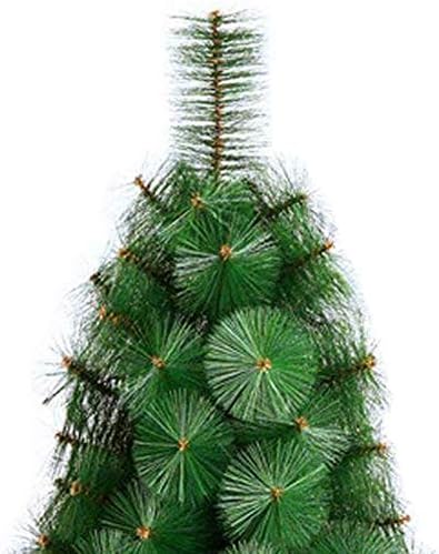 Изкуствена Коледна Елха TOPYL 9,8 фута Без светлина, Празнична Украса, Навесная Коледно Дърво Премиум-клас със Сгъваема метална стойка, екологично Чист PVC, лесен за сглобяване-Зелен 9,8 фута (300 см)