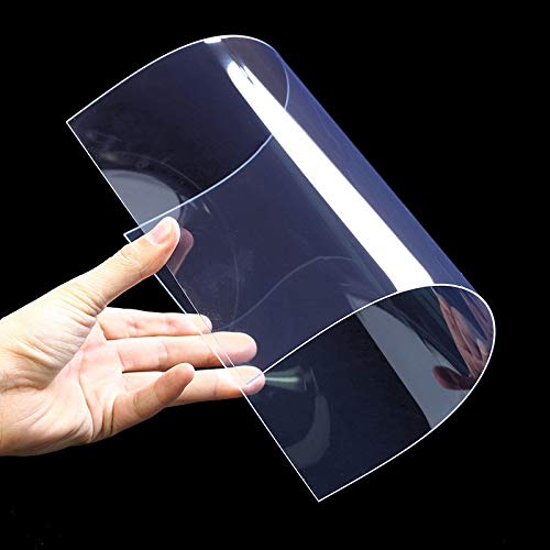 uVeans 5 Опаковки PET-лист с размер 8x10 инча Дебелина 0,027 инча (0,7 мм) - Тънки Гъвкави PET Пластмасови панели - Тънък PET-Акрилен лист, за смяна на рамки за картини, занаяти собствените си ръце, Защитно фолио за
