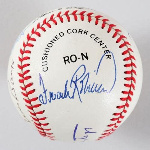 500 Home Run Club С множество надписи от 7 участници Бейзбол – COA JSA - Бейзболни топки с автографи