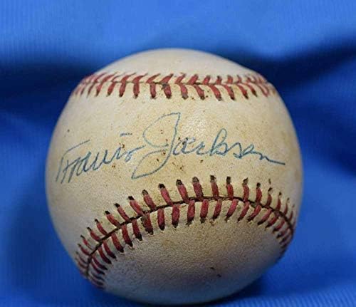 Травис Джаксън Jsa Автограф Фини Националната лига Бейзбол С Автограф От Ръката - Бейзболни топки с автографи