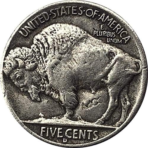 Hobo Nickel 1937-D 3-вземе подножието Никелова Монета Buffalo Копие Вид и 91 за Домашен интериор на Офис