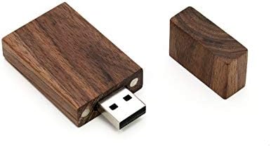 5 Опаковки Правоъгълен орехово дърво 2,0 /3,0 USB Флаш памет USB Disk Memory Stick с Дървена (за 2.0 / 16 GB)