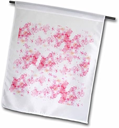 3dRose 3DRose Mahwish - Цветен принт - Изображение розови цветове - Знамена (fl-371783-2)