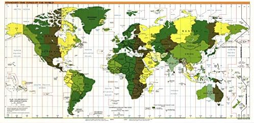 Карта 1999 г. | Стандартна часови пояс на Света| Земята|Система и стандарти|Време| Карта на света