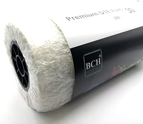 Филм за прехвърляне на BCH Premium DTF - Рулонная опаковка за директен печат върху фолио - Студена и топла отклейка - Ширина 30 см (11,81 инча) Дължина 100 м (328 фута)