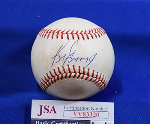 Кен Гриффи Младши Ранен автограф JSA Coa Подписа договор с Американската лига на OAL бейзбол