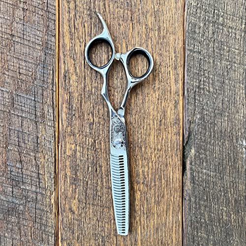 Ножици за филировки коса Saki Dotanuki От японската Дамасской стомана - Професионални Ножици За Текстуриране на Косата - Sharp