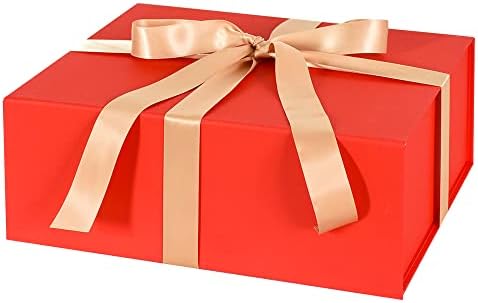 Подарък кутия BEISHIDA 11 X 9 X 4,4 с лента, Подаръчни Кутии с Магнитни капаци за опаковане на подаръци, Подаръци за Деня на бащата, Ден на майката, Предложението за шаферките, Коледа, Свети Валентин, Ден на Благодарността