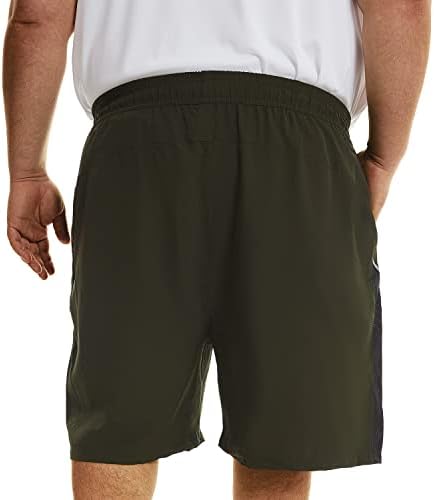 Мъжки спортни къси панталони големи размери, Без Подплата, с Джобове с цип 3XL-6XL