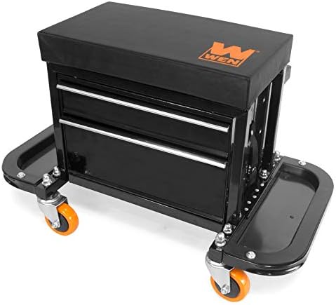 Седалка за съхранение на инструменти на колела за Гараж Планер WEN GG1400 с Капацитет от 400 кг на Чанта За Съхранение