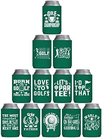 Забавен Охладител за кутии за голф - Поп Nordic, 12 Опаковки, Ръкав за кутии за голф, за бира, за многократна употреба, от неопрен, Удобен Обем за една бира за игра на голф, Вечерни аксесоари, Страхотни подаръци за