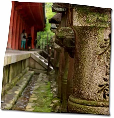 3дрозный каменна колона с надпис Касуга Тайша, синтоистский храм, натриев хидроксид, Япония. - Кърпи (twl-247647-3)
