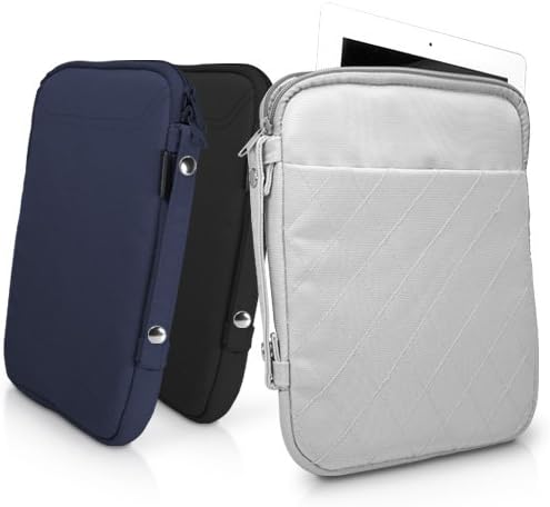 Калъф BoxWave за Apple iPad Pro 11 (1-во поколение 2018 г.) (Case by BoxWave) - Стеганая чанта за носене, мек калъф от изкуствена кожа с ромбовидным модел за Apple iPad Pro 11 (1-во поколение 2018) - Тъмно синьо