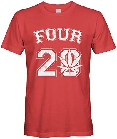 Cybertela Мъжка Тениска Four 20 Marijuana Плевели 420