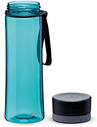 Запечатани бутилка за вода Аладин Aveo 0,6 л Aqua Blue с широк отвор за лесно пълнене - Не съдържа BPA - Проста модерна бутилка за вода - Устойчива на петна и миризми - Могат да се мият в миялна машина