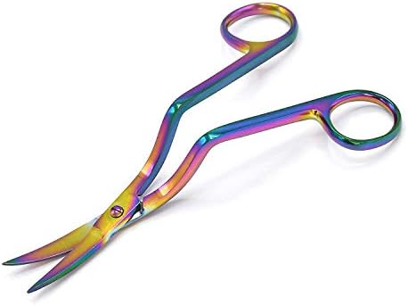 6-Инчови Двойно Извити Ножици За Машинна бродерия Multi Titanium Rainbow Color от онлайн магазин G. S