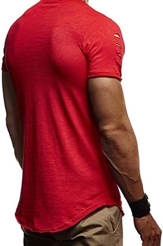 Мъжки Мускулна Тениска с Плиссированным ръкав Raglan в стил Хип-Хоп, по-дълги Тениска с кръгло деколте, Ежедневни Тренировочная Hoody, Тениска за Фитнес зала