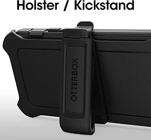 Калъф OtterBox Defender Series без екран Издание за iPhone 14 Pro (Само) - Скоба за кобур е включено в комплекта на доставката - Опаковки, търговия на дребно - черен