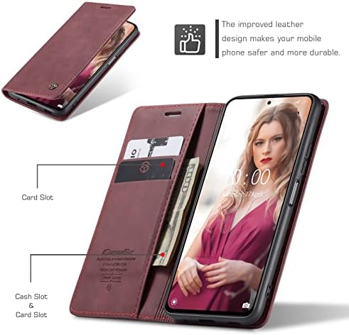 Защитен калъф за вашия телефон, Съвместим с Xiaomi POCO F2 Pro, една чанта-портфейл от изкуствена кожа премиум-клас, една чанта-портфейл със сгъваеми магнитен капак 2 в 1, Калъф от матирана и мека кожа + TPU с долната