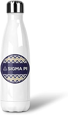 greeklife.store Sigma Pi Fraternity Термос за вода от неръждаема стомана, 17 унции (Sigma Pi 1)