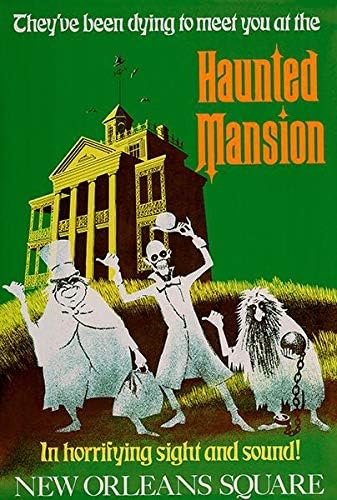 Дисниленд - haunted Mansion - 1969 - Рекламен плакат