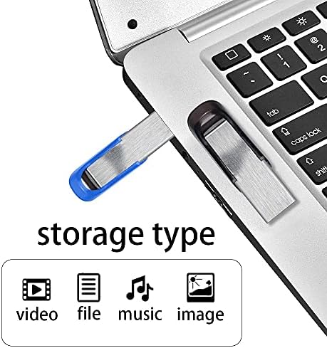 N/A 10 бр. Модерен Метален USB флаш памет от 128 GB 64 GB 32 GB високоскоростна Флаш-памет 16 GB 8 GB от 4 GB Флаш памет USB 2.0 за подарък (Капацитет: 32 GB, цвят: синьо)