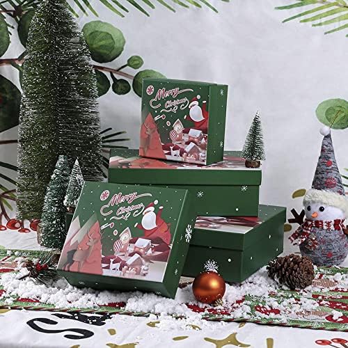 KESTY Box Голяма Подарък Кутия Red World Cover Подарък Кутия В Навечерието на Коледа Кутия шоколадови Бонбони и Ябълки Christmasgiftboxred